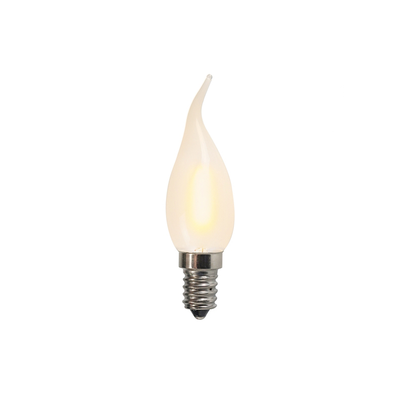 Levně E14 LED matná svíčková lampa BXS35 1W 100 lumenů 2200K