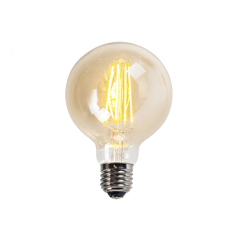 Filament LED lamp G95 5W 450 lm 2200K goud dimbaar