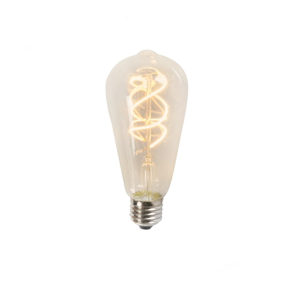 Lampadina filamento LED twistato ST64 5W 400 lm 2200K trasparente
