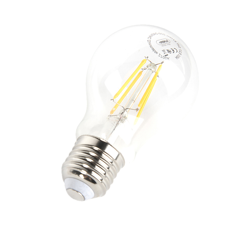 ensemble de 5 lampes à filament led réglables e27 a60 5w 470lm 2700k