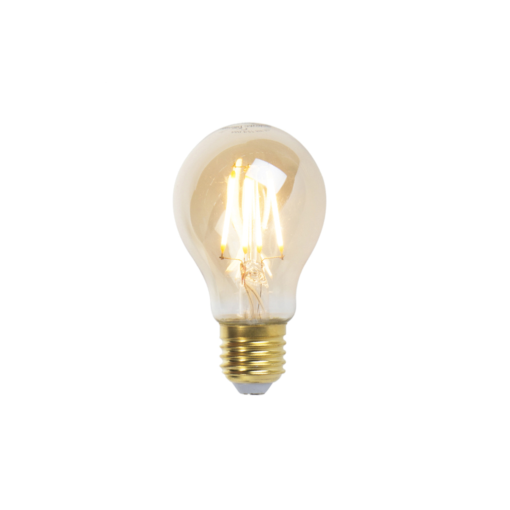 LUEDD Set van 5 E27 dimbare LED filament lampen goldline 360lm 2200K