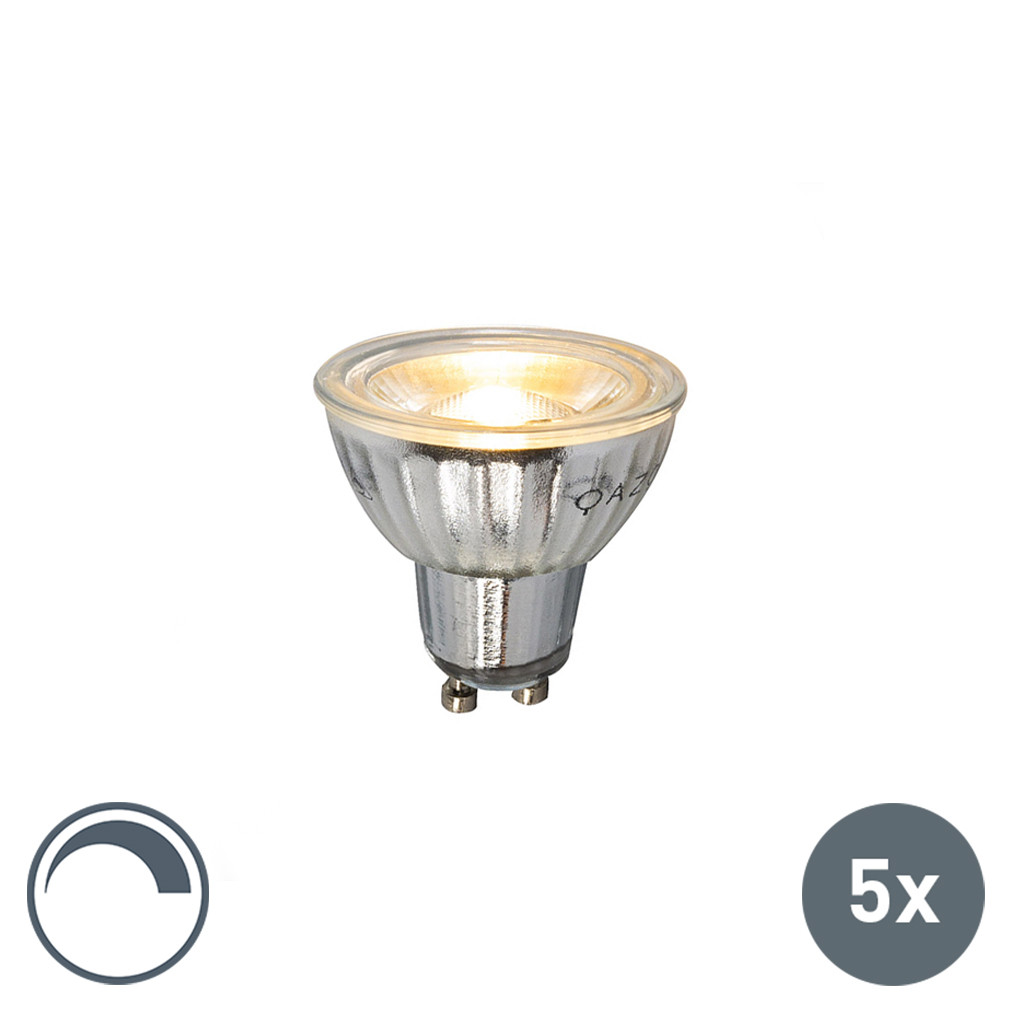 5er Set GU10 LED-Leuchtmittel 7W 500LM 2700K dimmbar 5er Set GU10 LED-Leuchtmittel 7W 500LM 2700K dimmbar