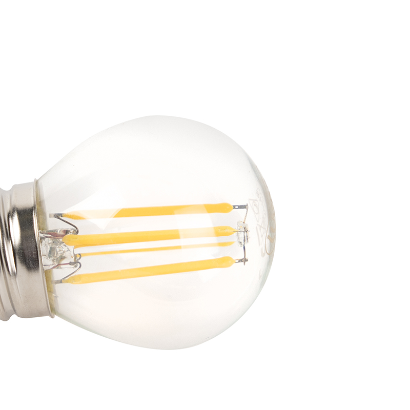 Set mit 5 dimmbaren E27 LED Filament-Glühbirnen 3W 250lm 2700K