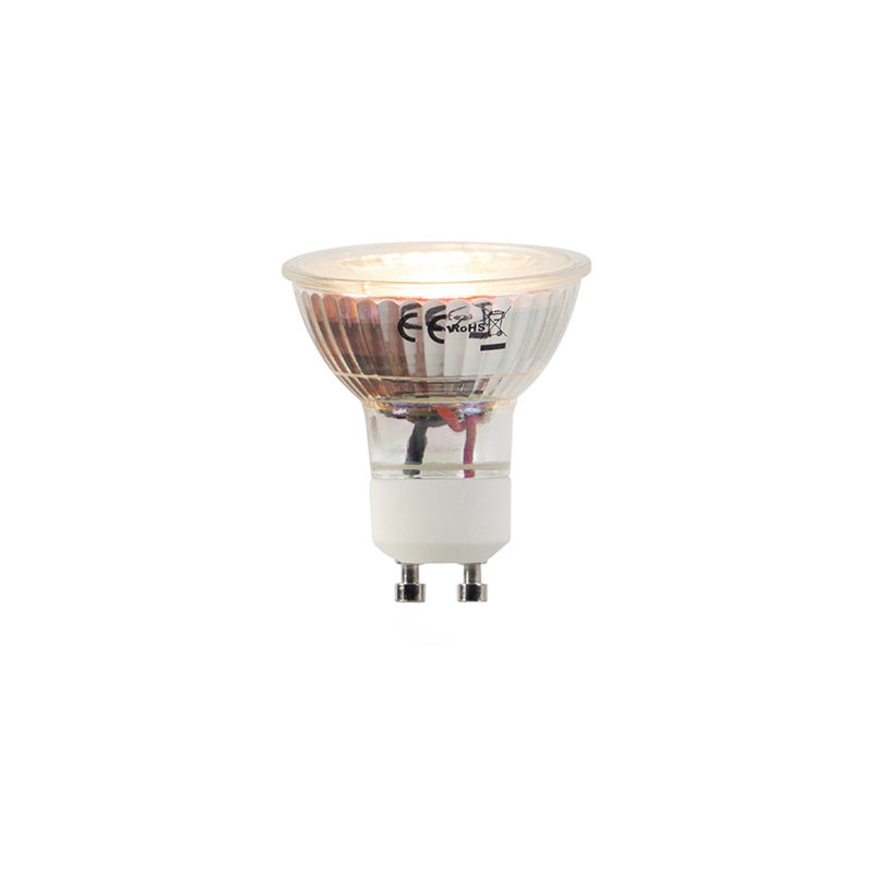 LUEDD Set van 5 LED lampen GU10 5W 2000-2700K Dim to warm