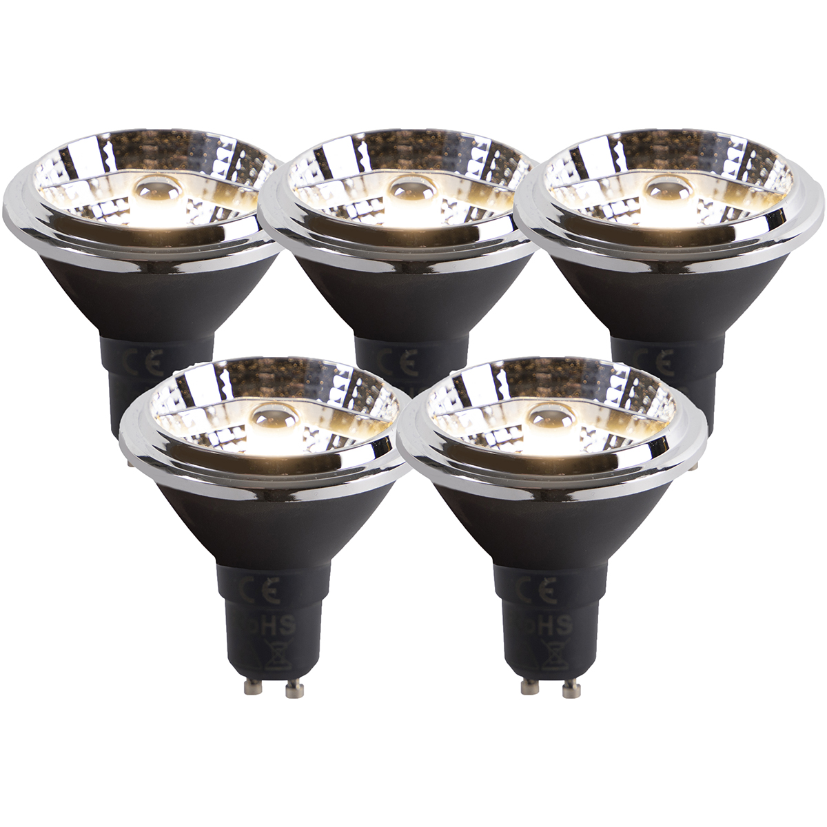 Set 5 lampadine LED GU10 2000K-3000K dim kelvin