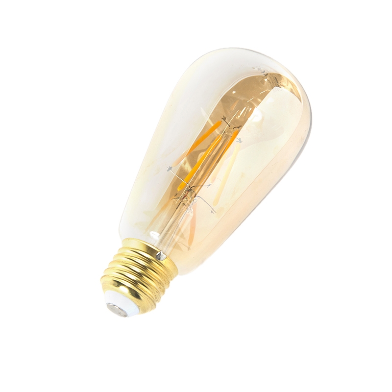 lampe à incandescence led e27 dimmable st64 goldline 5w 380 lm 2200k