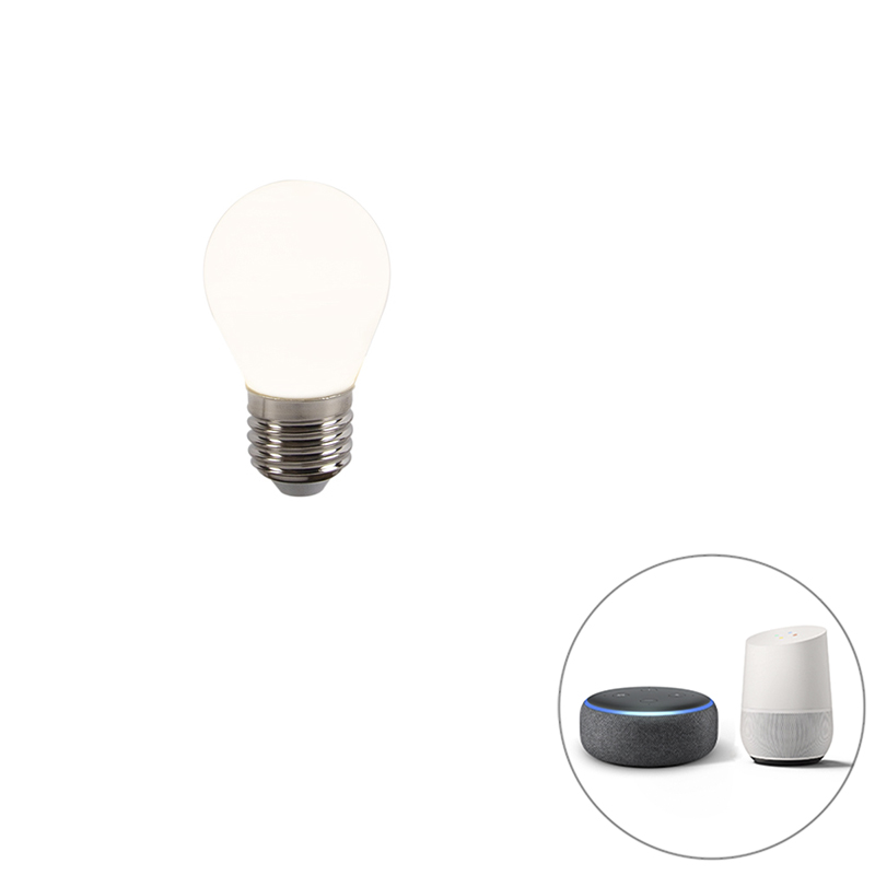 Levně E27 stmívatelná LED lampa P45 WiFi Smart s aplikací 400 lm 2200 - 4000K