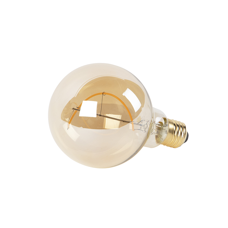 set de 5 ampoules à incandescence led dimmables e27 g95 goldline