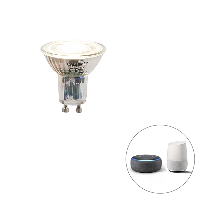 Levně GU10 stmívatelná LED lampa WiFi Smart s aplikací 5W 380 lm 2200-4000K