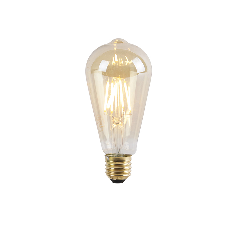 Lampadina LED E27 ST64 goldline 550lm 2200K dimm 3 livelli