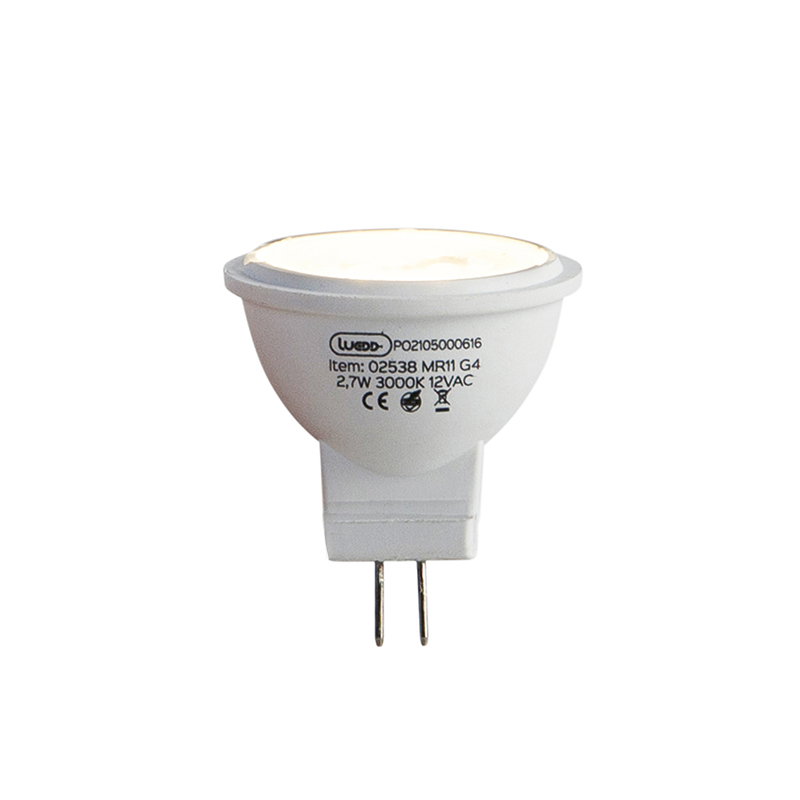 LUEDD G4 LED-lampa MR11 2,7W 210 lm 3000K 12V