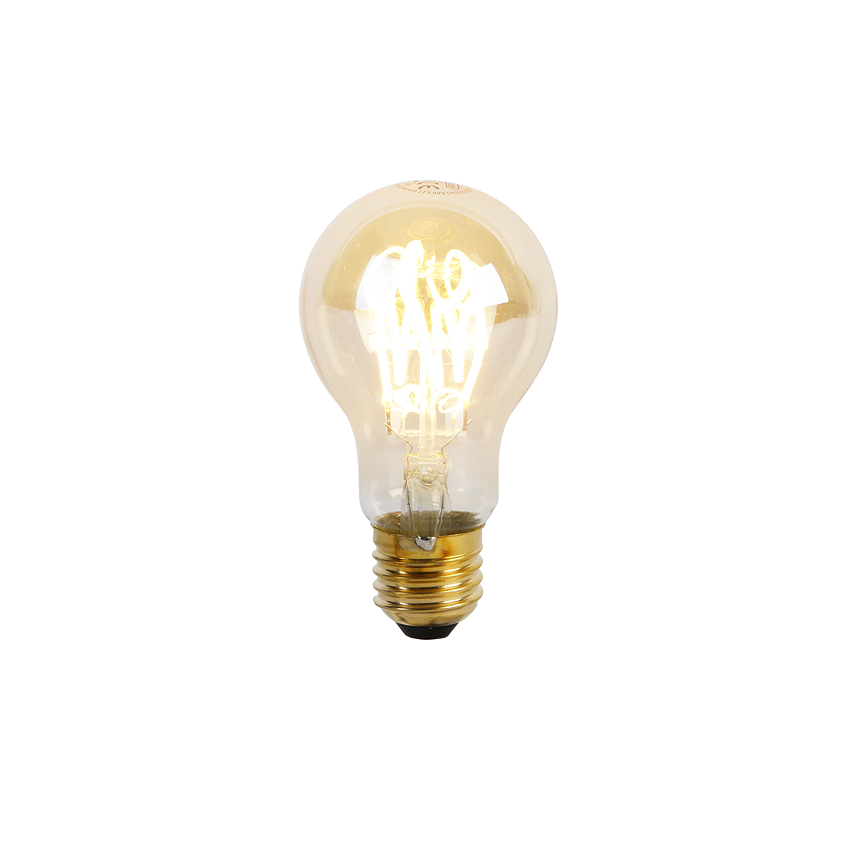 E27 dimbare LED spiraal lamp A60 goldline 4W 270 lm 2200K