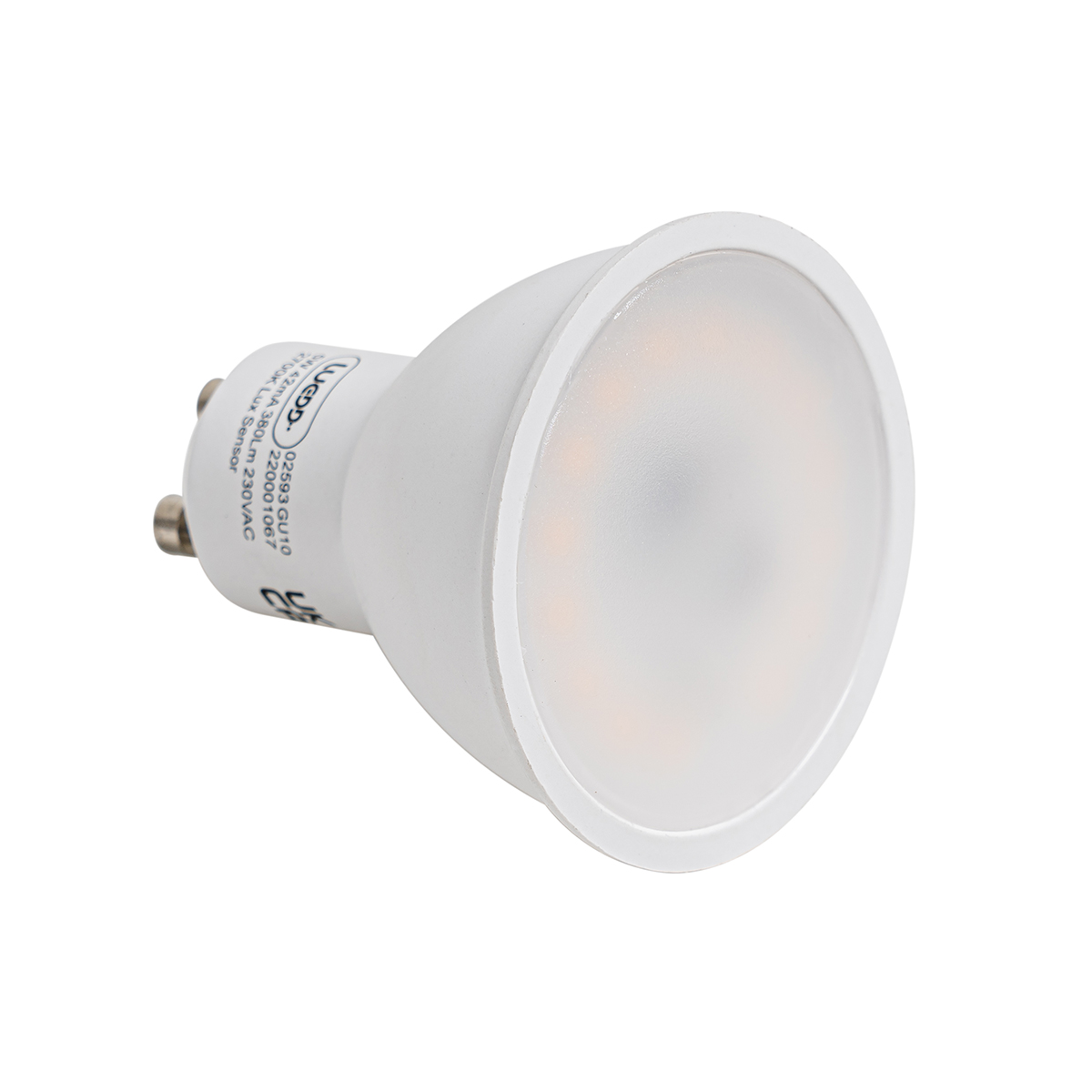 lampe led gu10 capteur lumière-obscurité 5w 380 lm 2700k