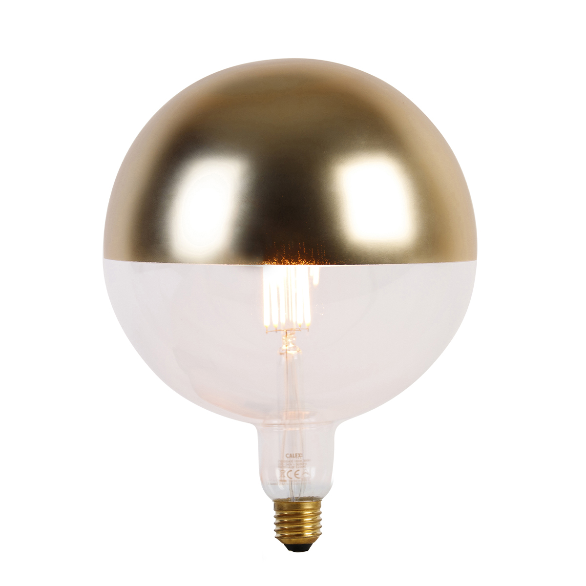E27 dæmpbar LED-lampe G200 topspejl guld 6W 360 lm 1800K