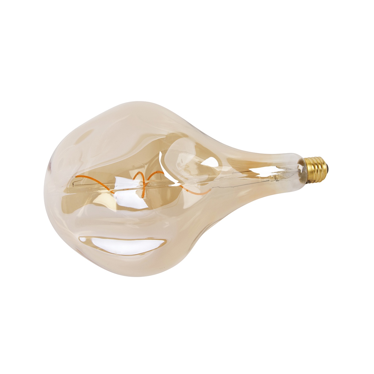 Bombilla LED E27 regulable PS160 dorada 6W 340lm 1800K