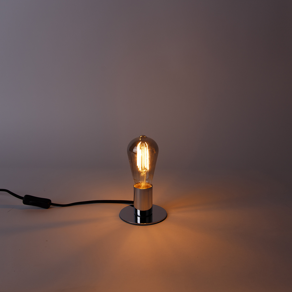 Bombilla LED inteligente E27 ST64 ahumada 7W 400lm 1800K