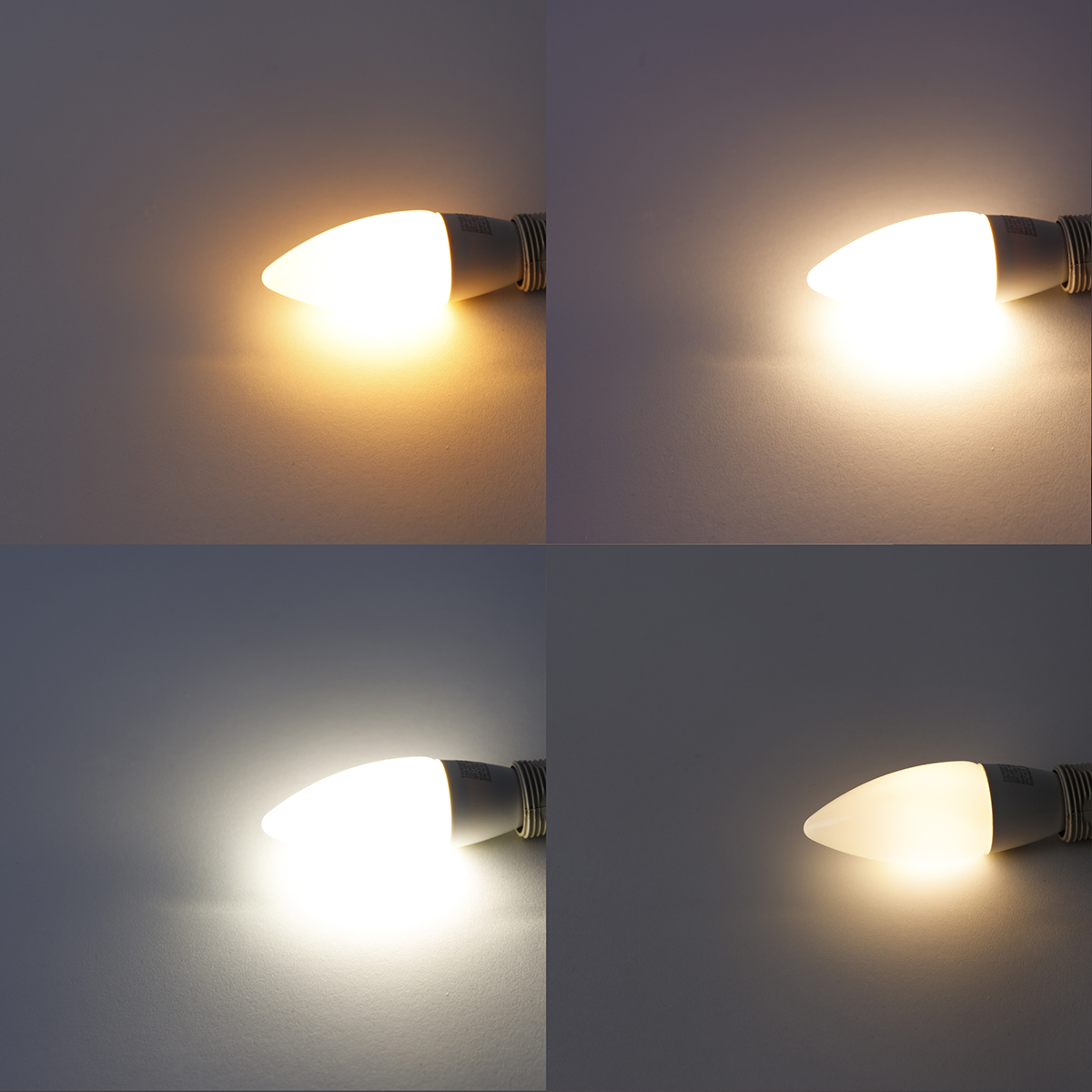 Juego de 2 bombillas LED inteligentes E14 B35 4,9W 470 lm 2200