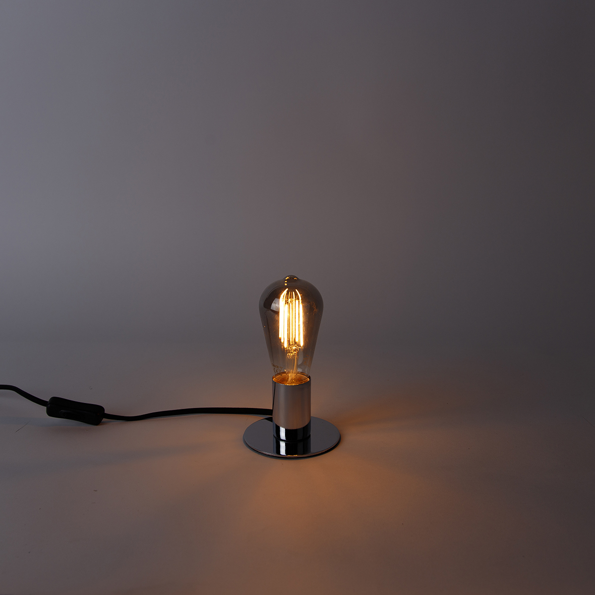 Set de 2 Bombillas LED inteligentes E27 ST64 Ahumado 7W 400lm 1800K