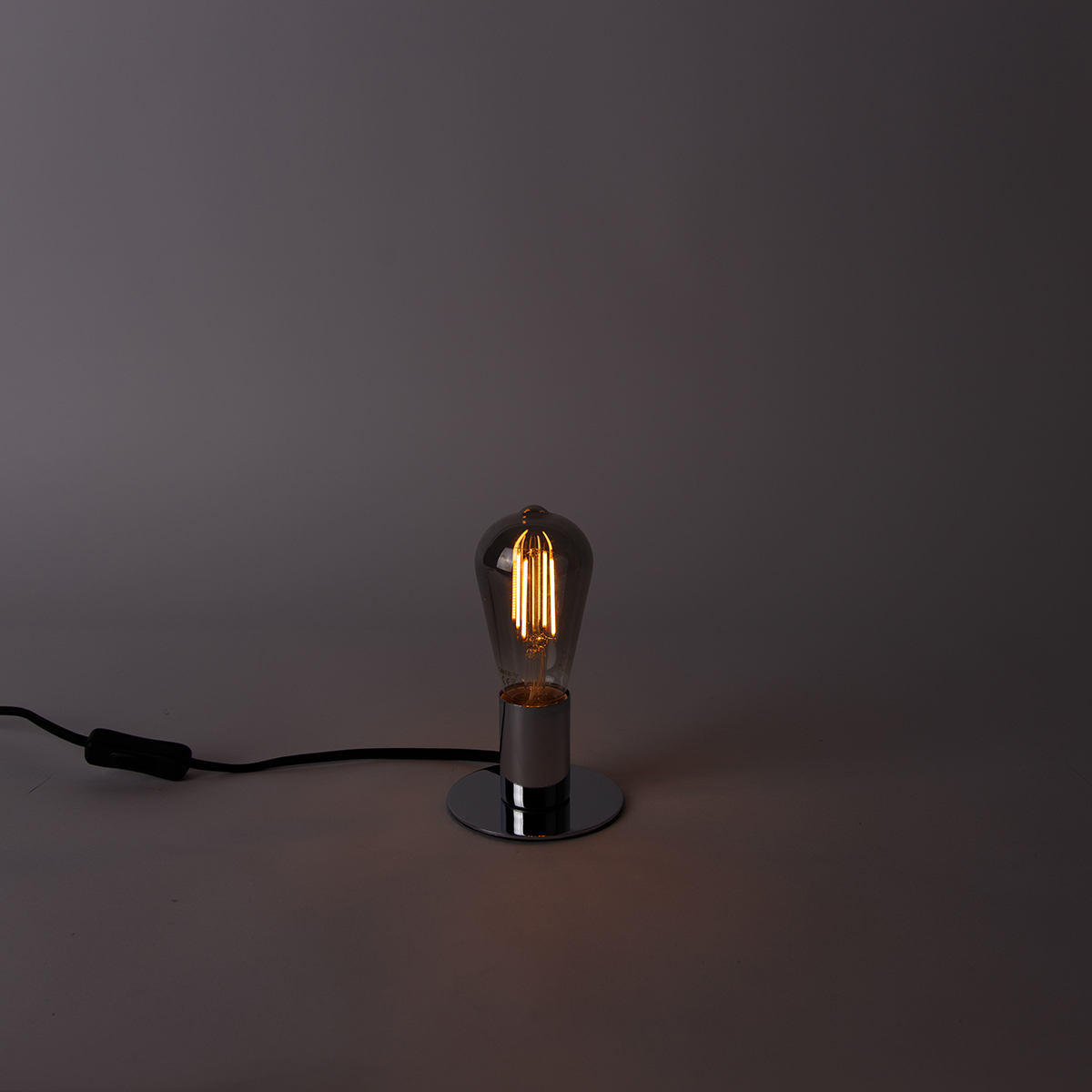 Set de 2 Bombillas LED inteligentes E27 ST64 Ahumado 7W 400lm 1800K