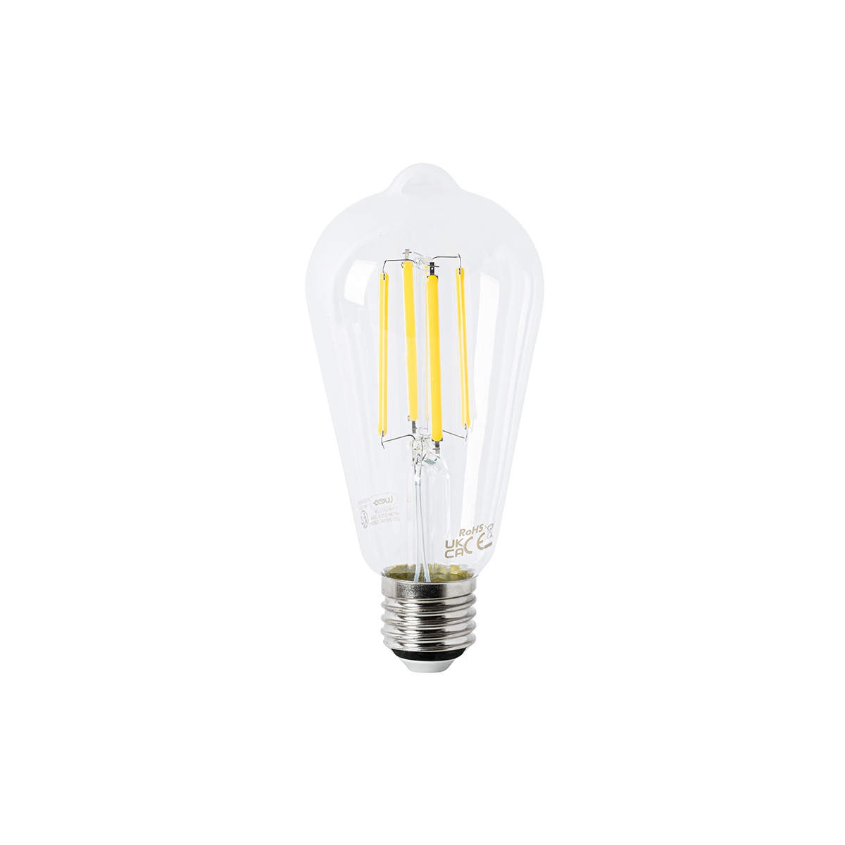 Bombilla LED E27 ST64 transparente 2.2W 470lm 2700K