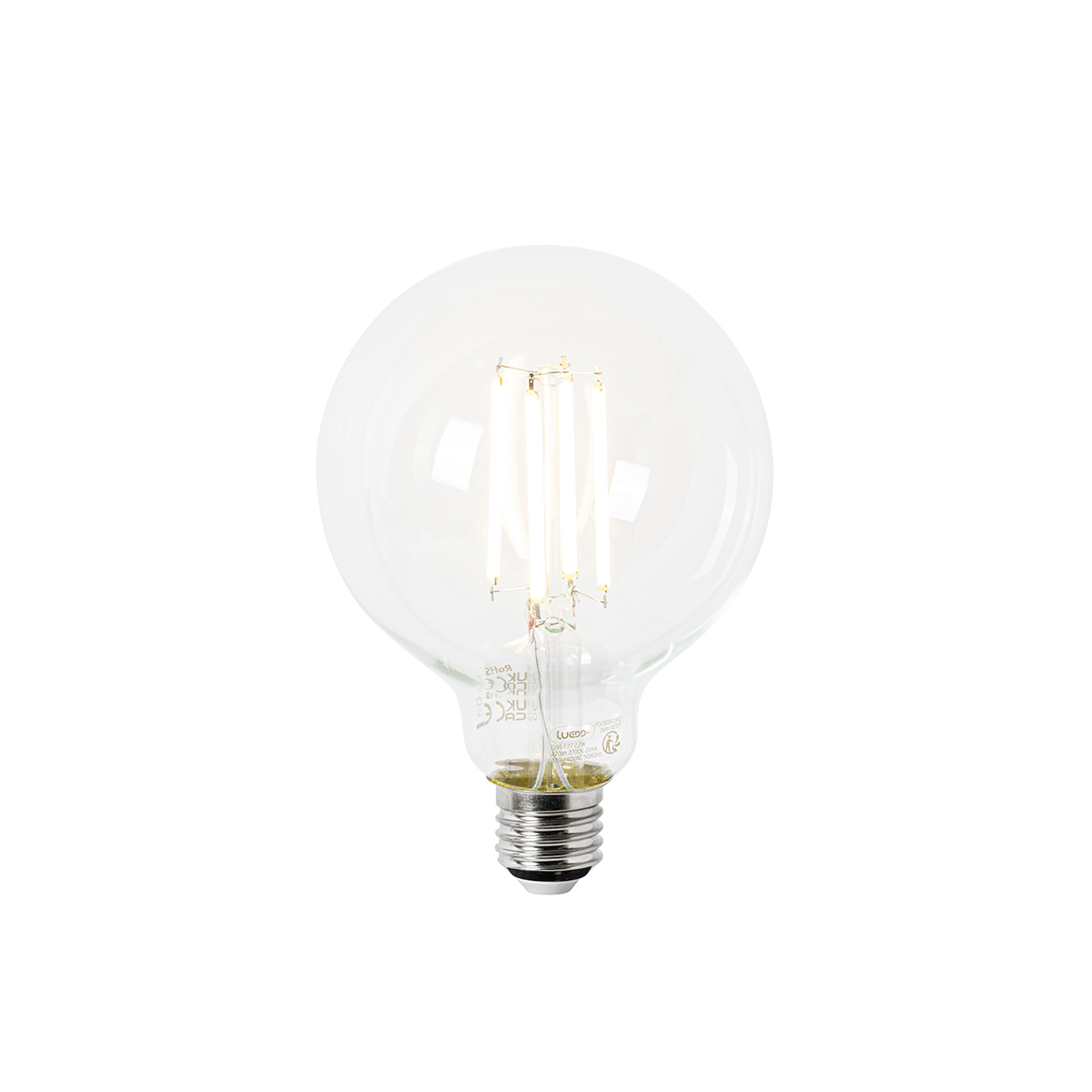 E27 LED-lampa G95 klar 2,2W 470 lm 2700K