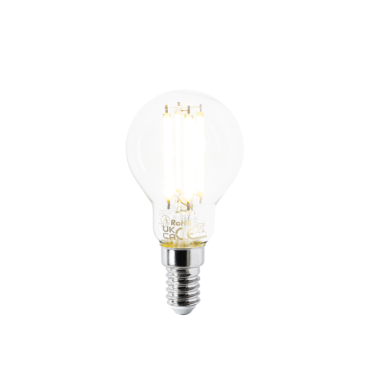 Levně E14 LED lampa P45 čirá 2,2W 470 lm 2700K