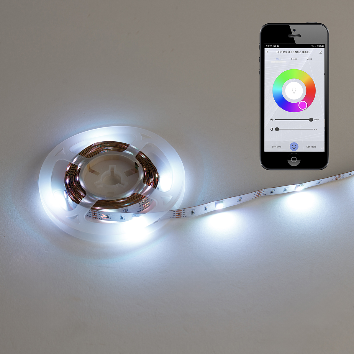 Tira LED inteligente RGB 3 metros 5W