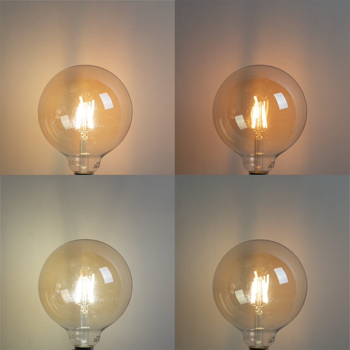 Smart E27 dimmbar in Kelvin LED-Lampe G125 Goldline 4,9W 470 lm 1800-4000K