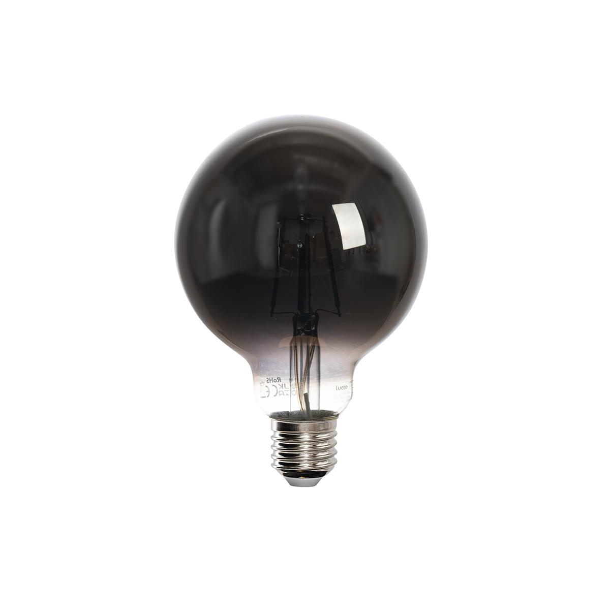 Bombilla LED inteligente E27 G95 ahumada 4W 60lm 1800-3000K