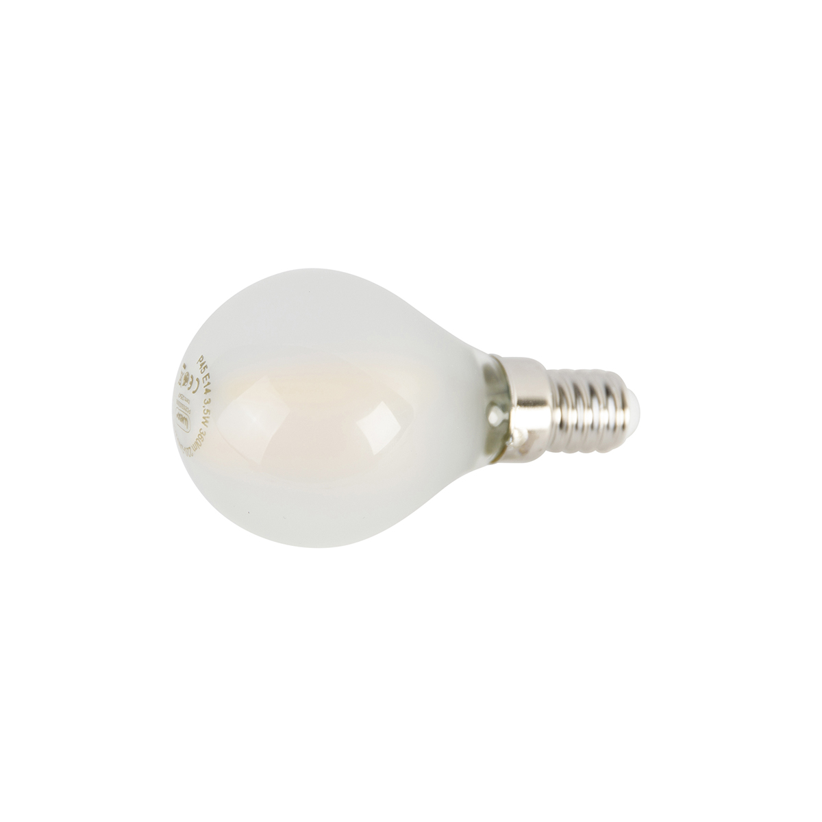 Set di 4 lampadine LED E14 P45 opale 3.5W 360lm 2700K