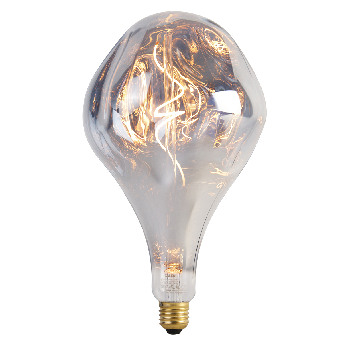 Levně E27 stmívatelná LED lampa A165 stříbrná 6W 160 lm 1800K