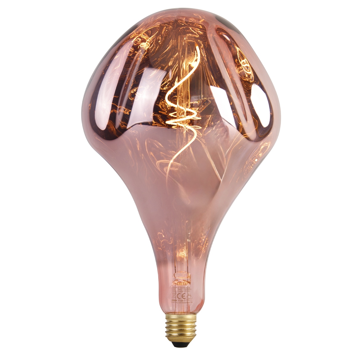 Levně E27 stmívatelná LED lampa A165 růžová 6W 80 lm 1800K
