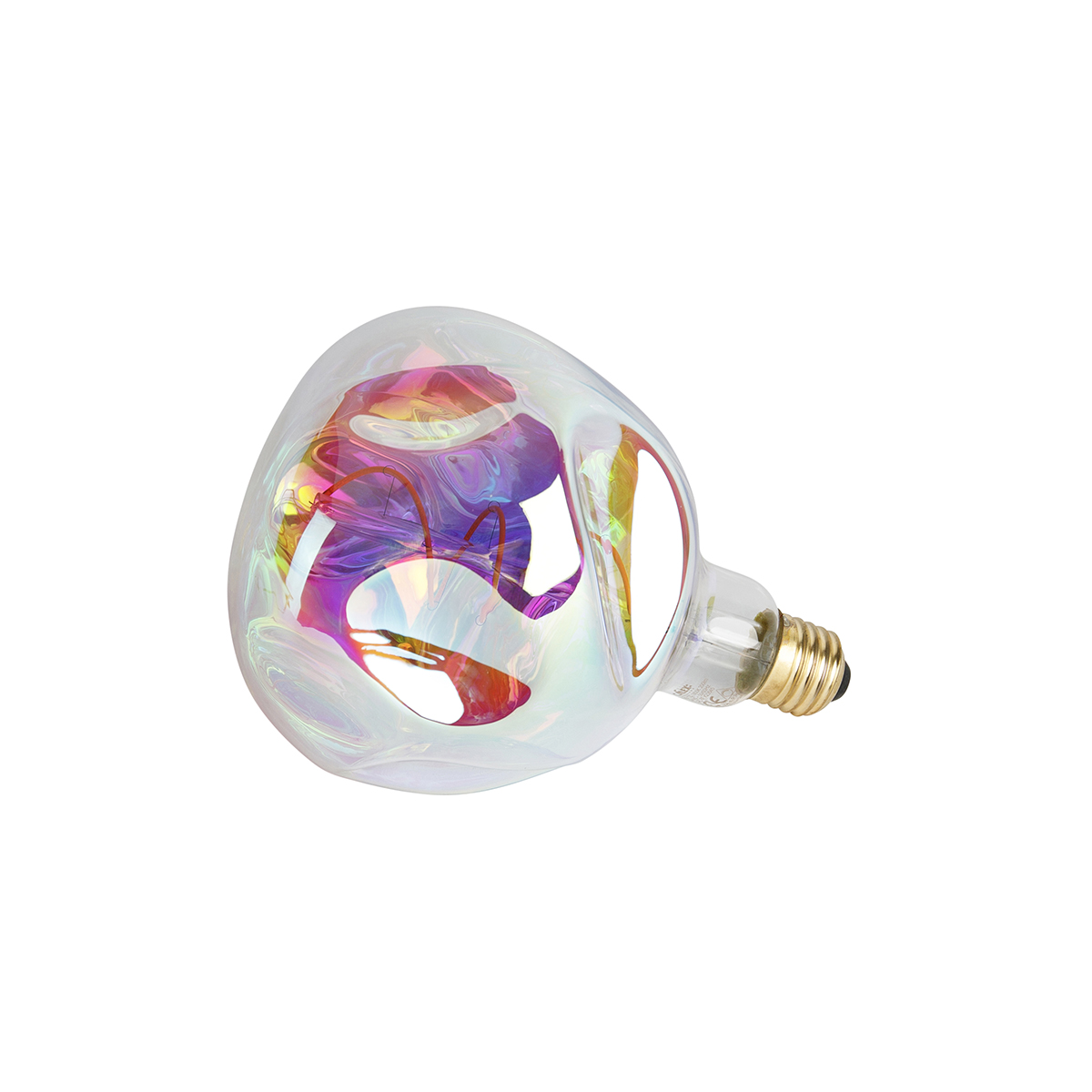 Bombilla LED E27 regulable G125 arcoíris 4W 200lm 1800K