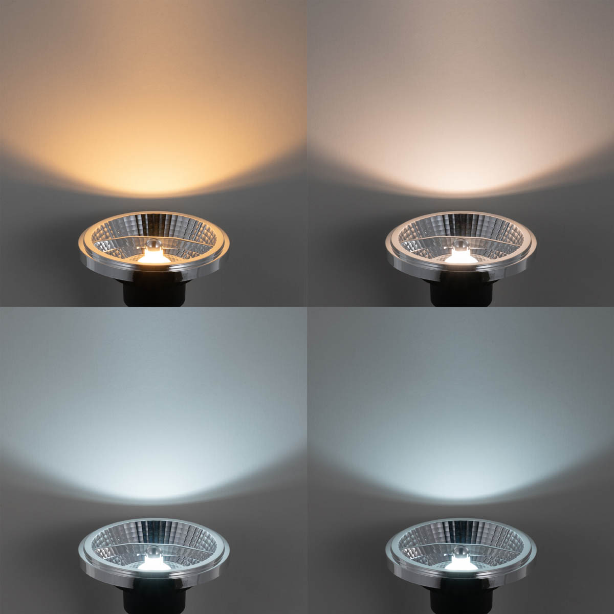 Lot de 5 ampoules LED intelligentes GU10 AR111 à intensité variable 10W 800 lm 2200 - 6500K