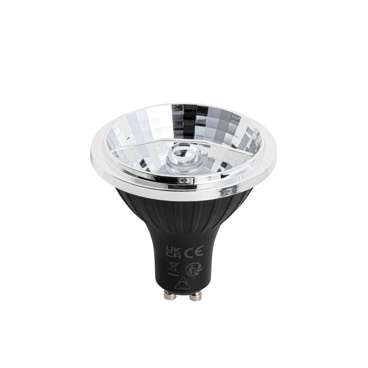 Set of 5 GU10 Dimmable LED Bulbs 70mm 6.5W 600lm 2700K