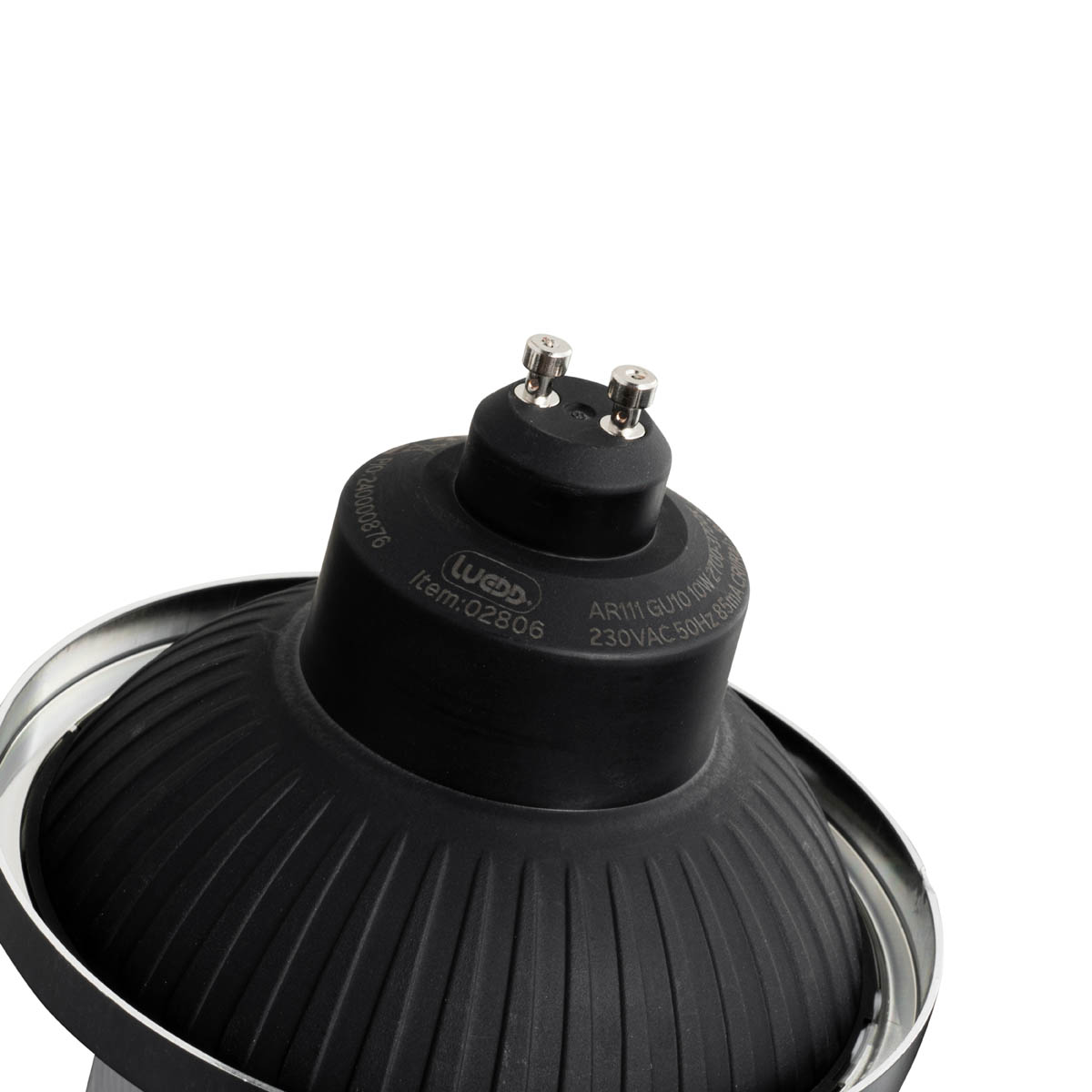 Set of 5 GU10 3-Step Dimmable in Kelvin LED Lamps AR111 10W 800 lm 2700 - 3700K