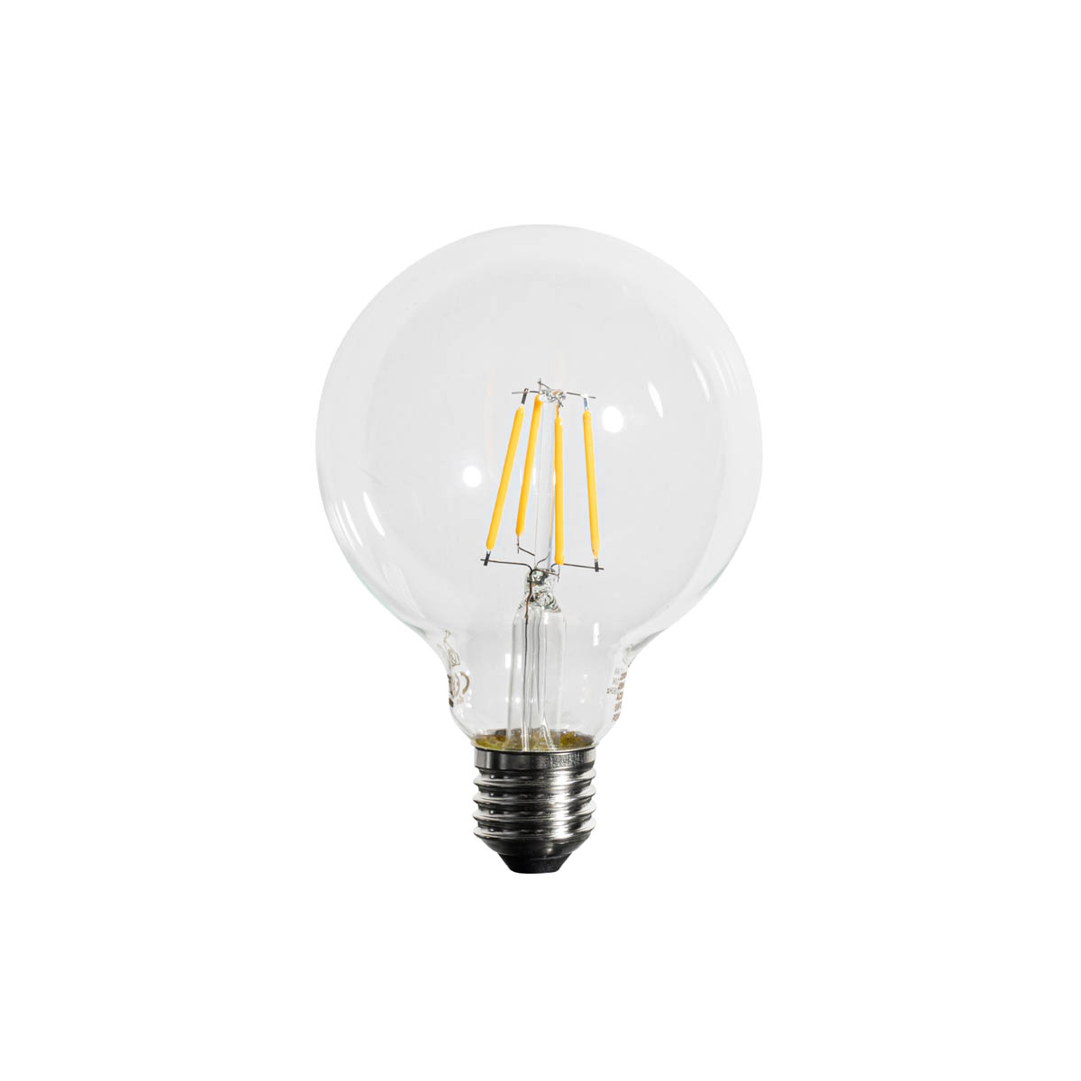 Set di 5 lampadine LED E27 dimmerabili a 3 livelli G95 4W 450 lm 2700K