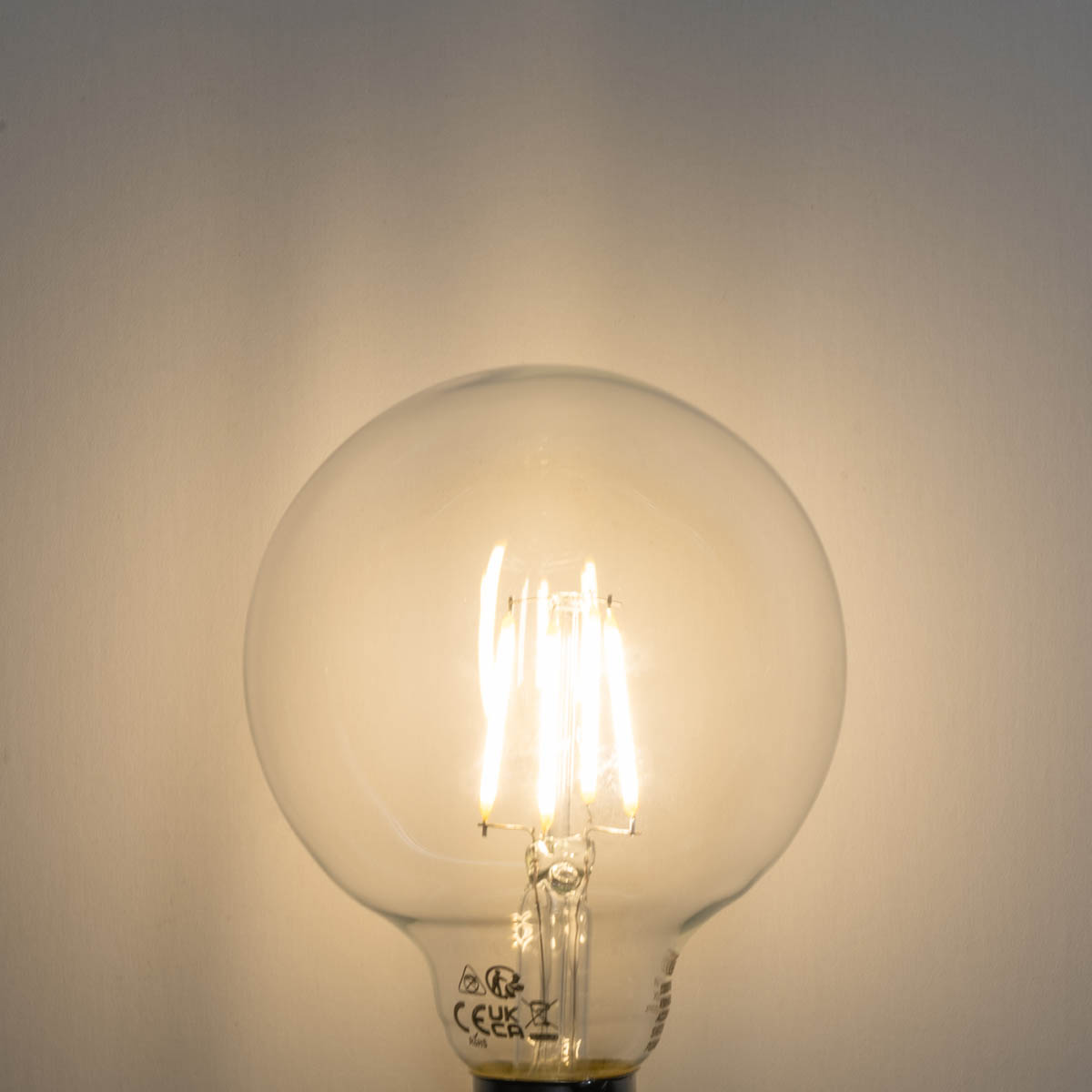 Set of 5 E27 3-Step Dimmable LED Bulb G95 4W 450 lm 3000K