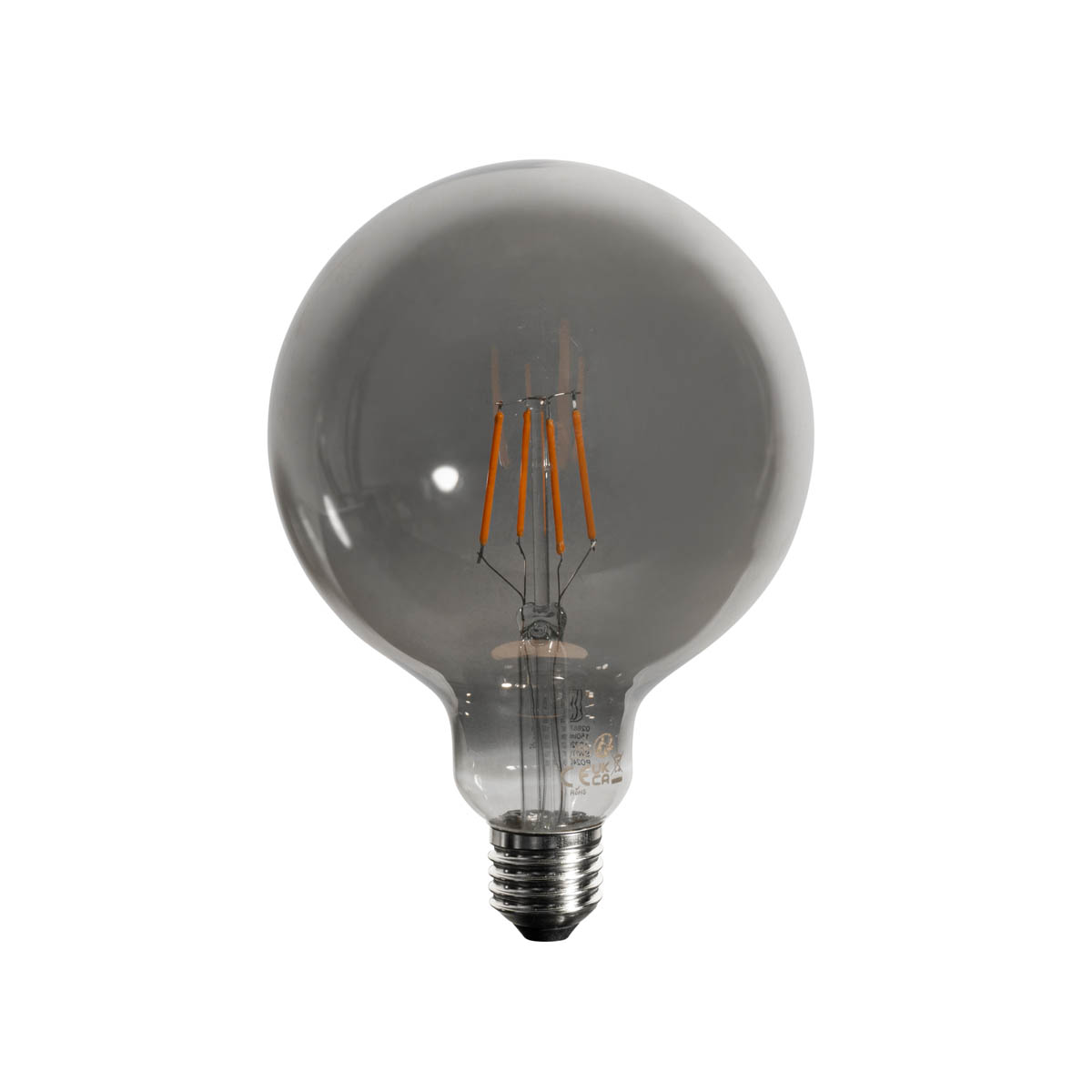 Bombilla LED E27 regulable en 3 pasos Ahumado G125 4W 150 lm 1900K