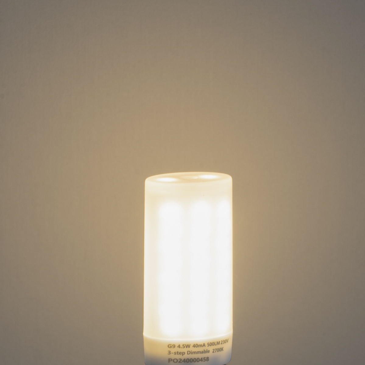 Bombilla LED G9 regulable en 3 pasos ópalo 4,5W 500LM 2700K
