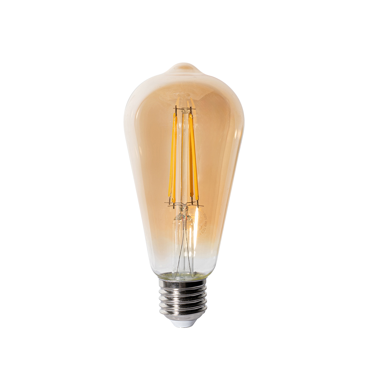 Bombilla LED E27 ST64 Dorada Regulable en 3 Pasos 6W 700 lm 2700K