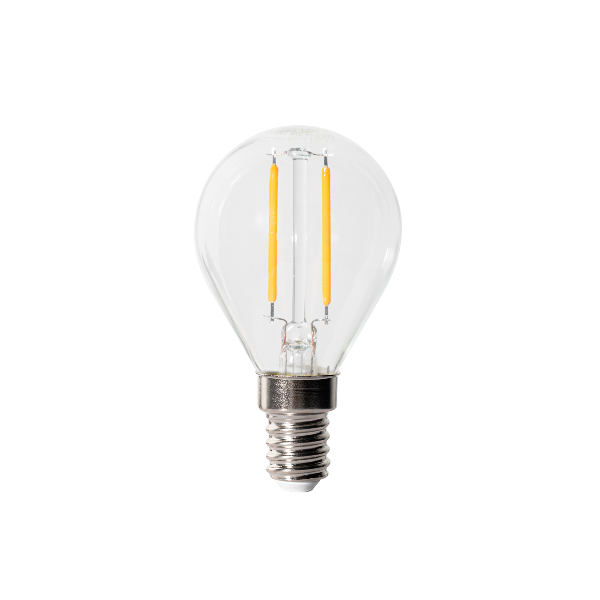 E14 Dimmbare LED-Glühbirne P45 Klarglas 3W 250 lm 2200K