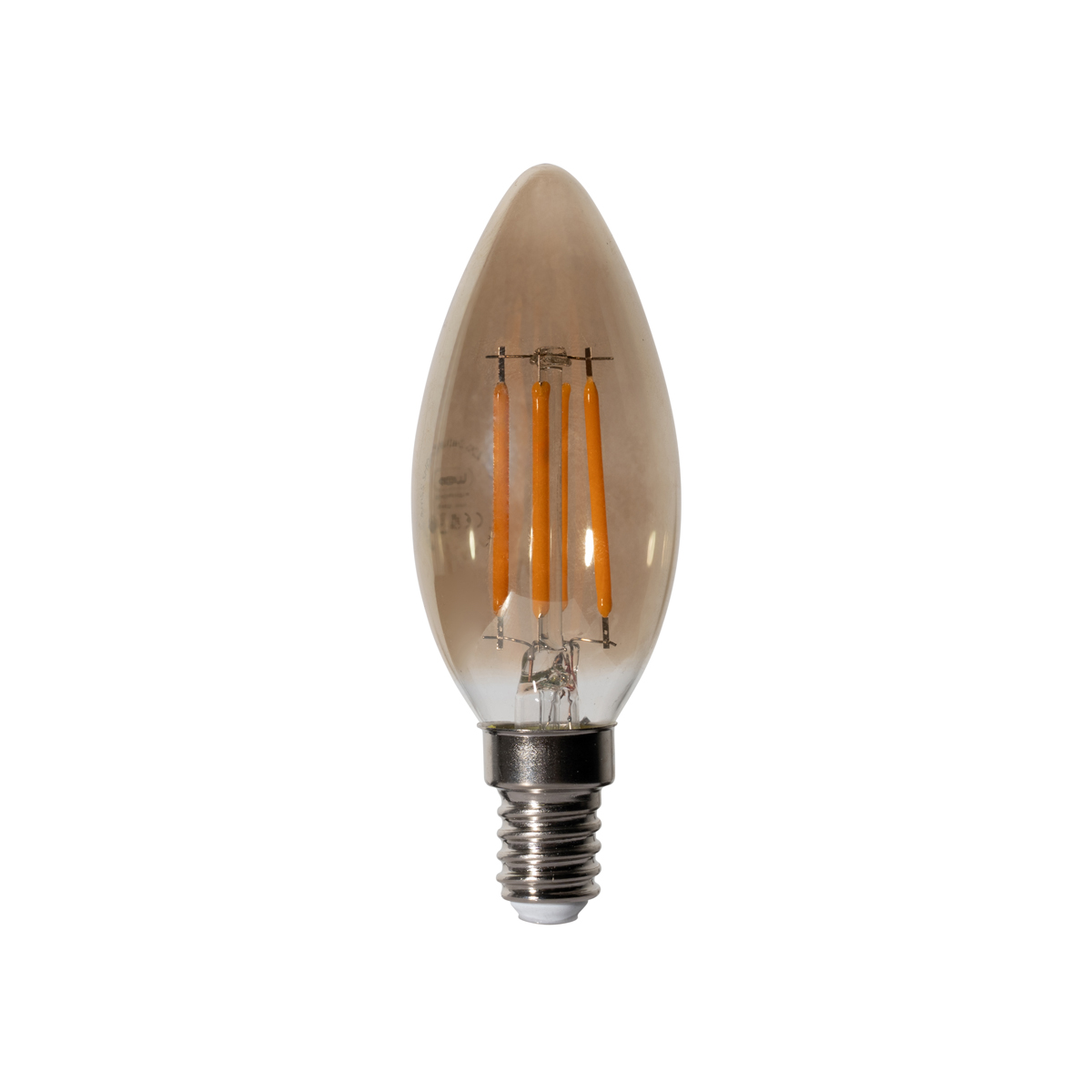 Bombilla LED E14 regulable B35 Ahumado 4W 300 lm 2200K