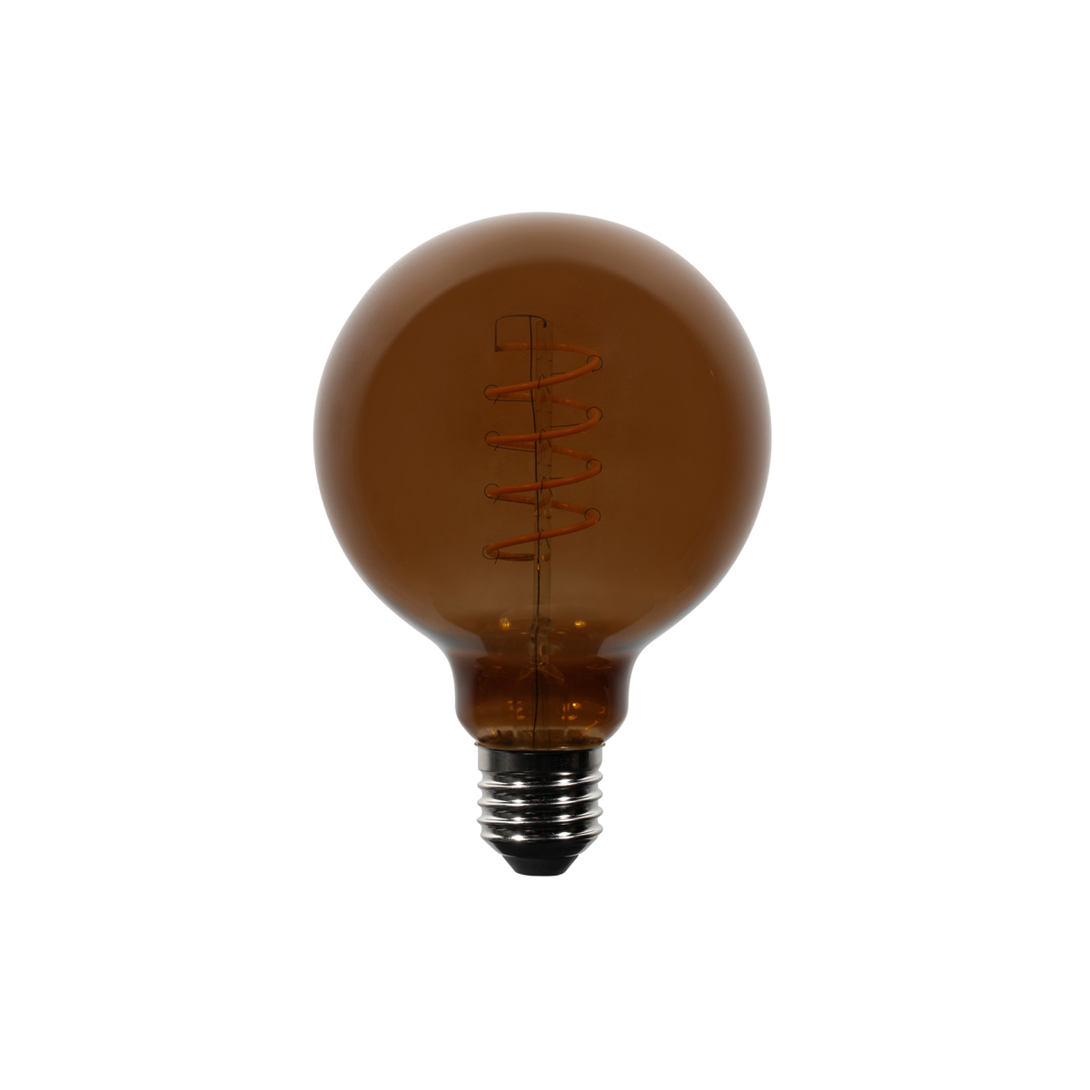 Bombillas LED E27 regulables G95 Marrón 4W 120 lm 1800K