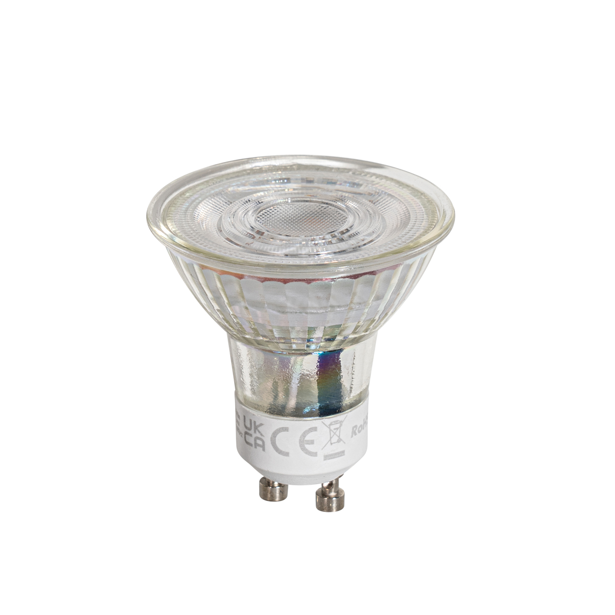 Lampadine LED GU10 50mm dimmerabili trasparenti 4,5W 365 lm 2700K