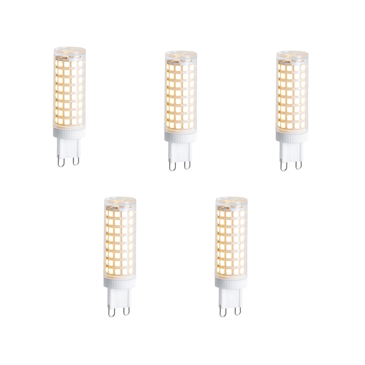 5 db G9 dimmelhető LED izzó szett 5,5W 500lm 3000K