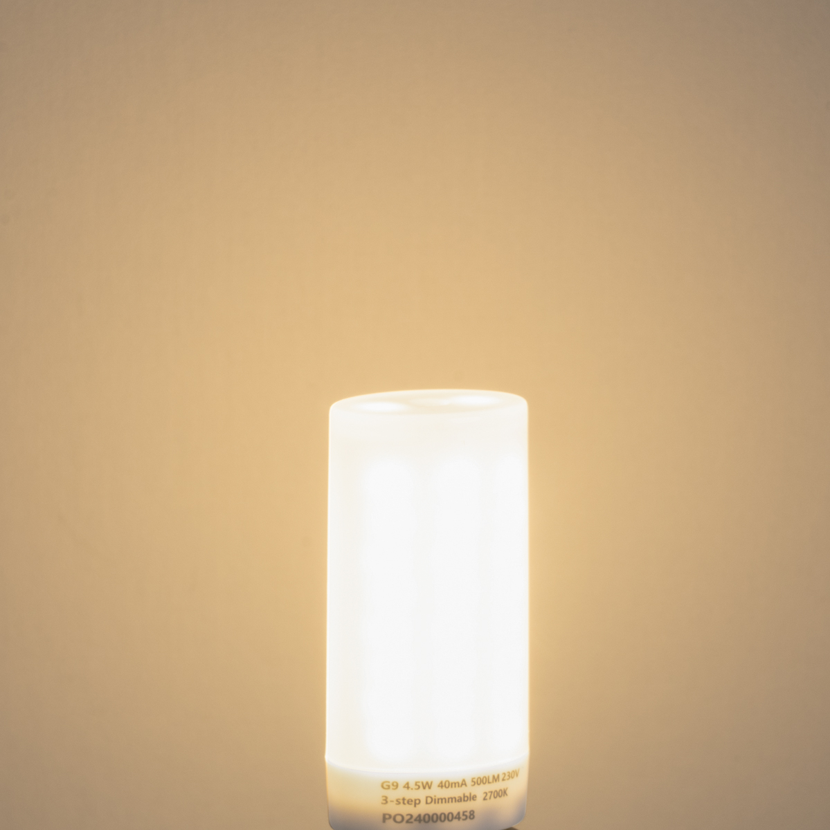 Set di 2 Lampadine LED dimmerabili a 3 livelli G9 opale 4,5W 500lm 2700K