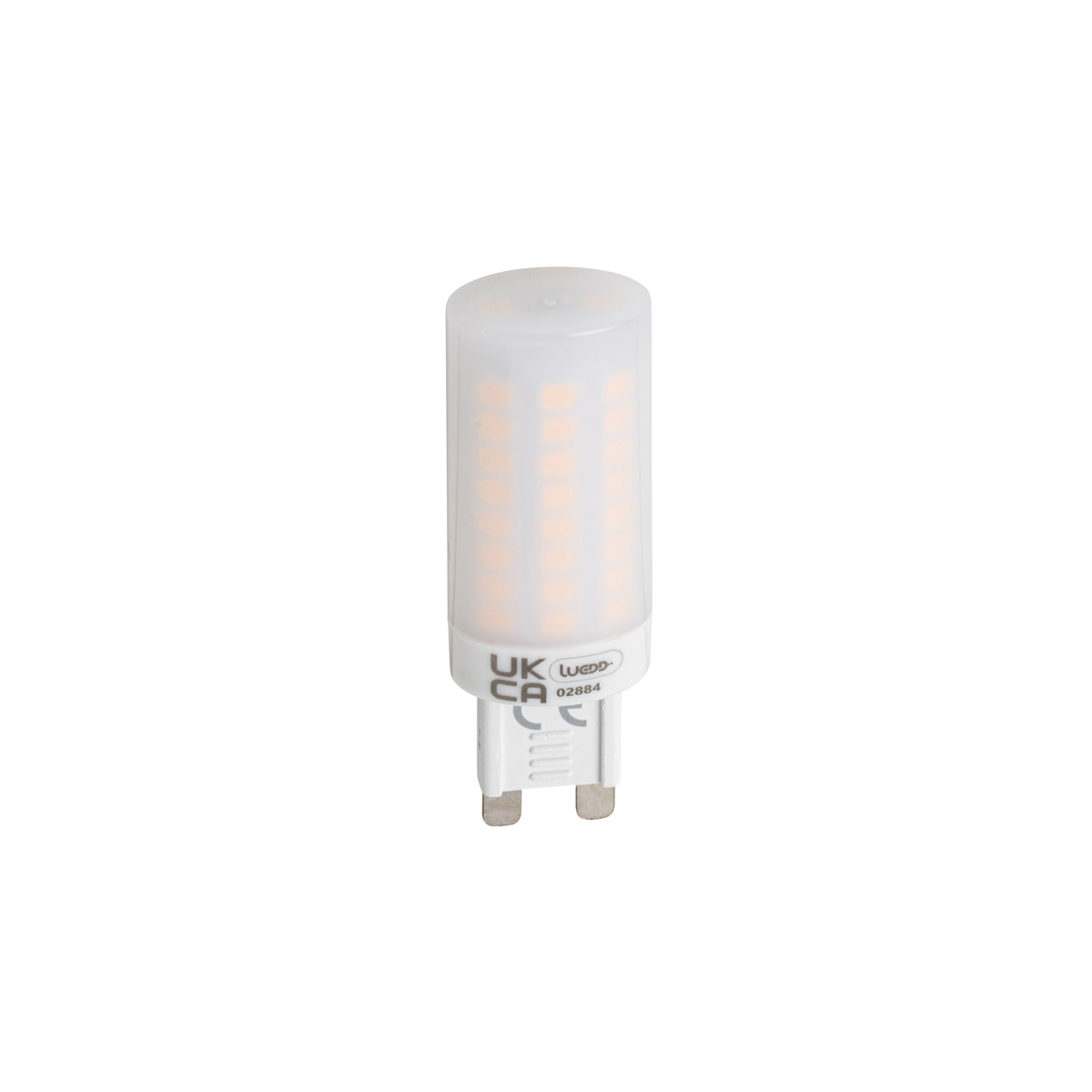 2er Set G9 3-Stufen dimmbarer LED-Lampen Opal 4,5W 500lm 2700K