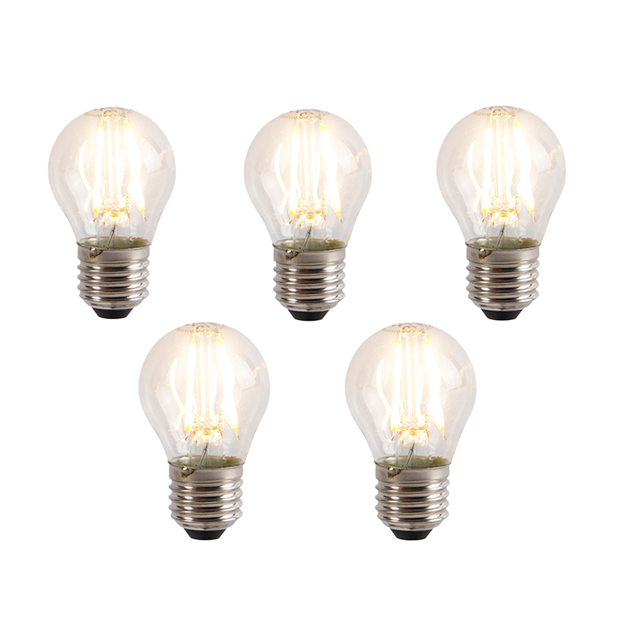 Sada 5 LED žiaroviek E27 s 3-stupňovým stmievaním P45 5W 700 lm 2700K