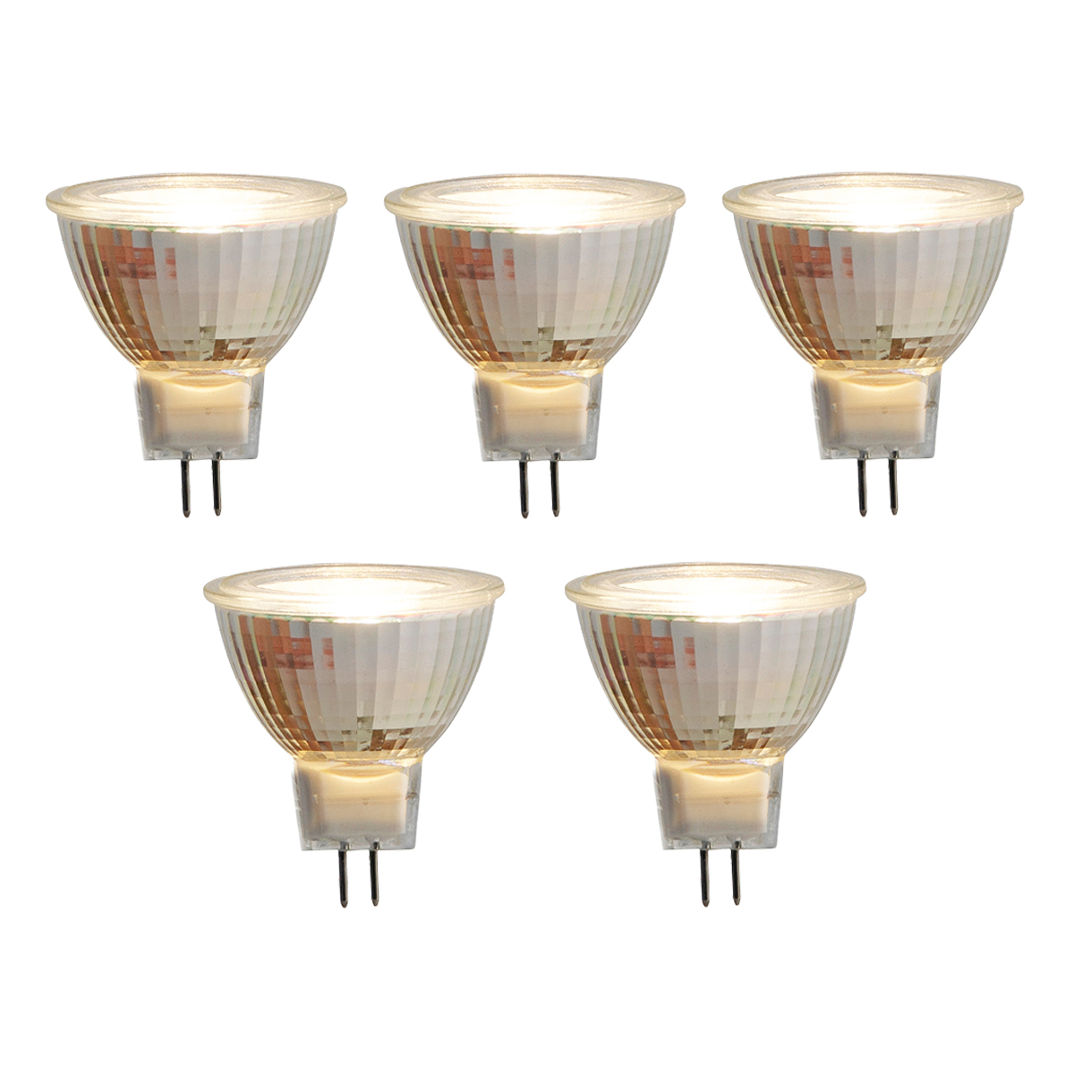 Sada 5 LED žiaroviek GU5.3 MR16 5W 420lm 2700K 12V